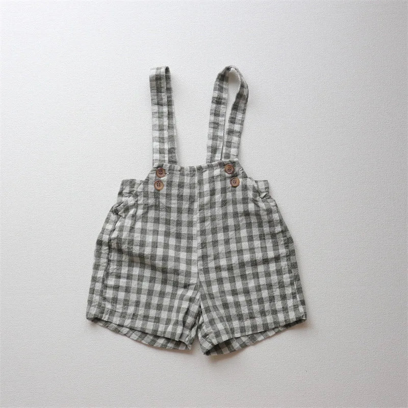 Vintage Linen Overalls