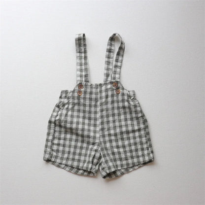 Vintage Linen Overalls