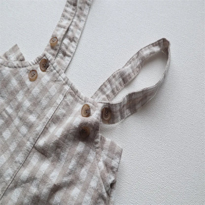 Vintage Linen Overalls