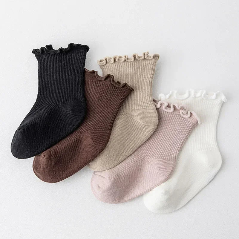 5 Pairs of Ruffle Socks