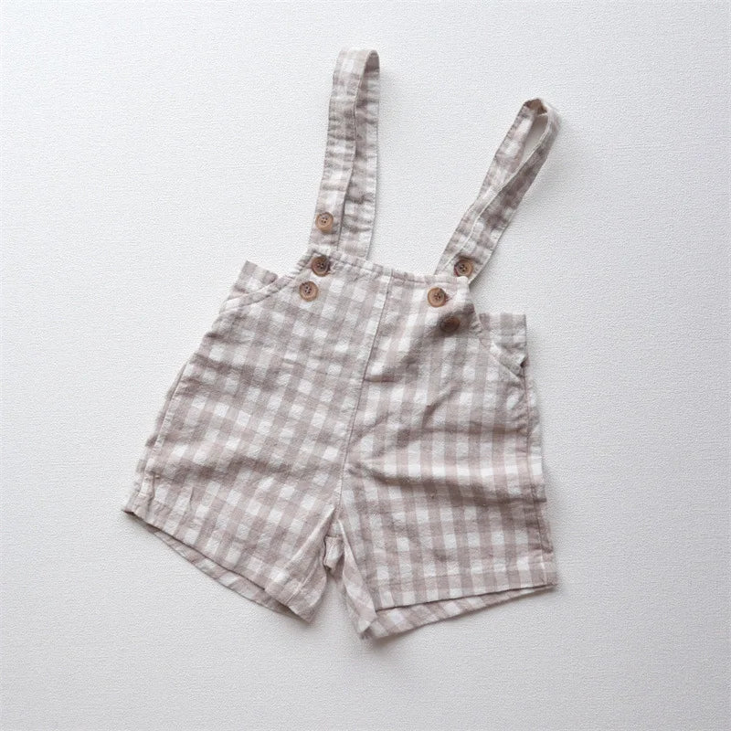 Vintage Linen Overalls