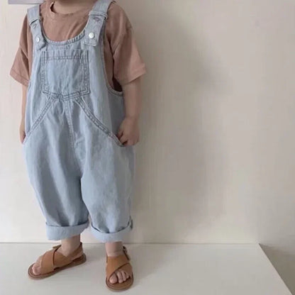 Oversized Denim Overalls