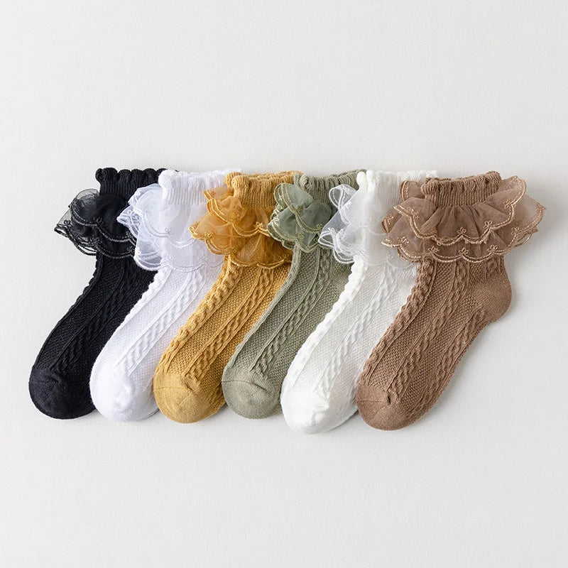 Lace Ruffle Socks