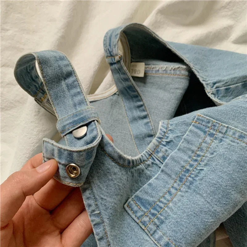 Oversized Denim Overalls