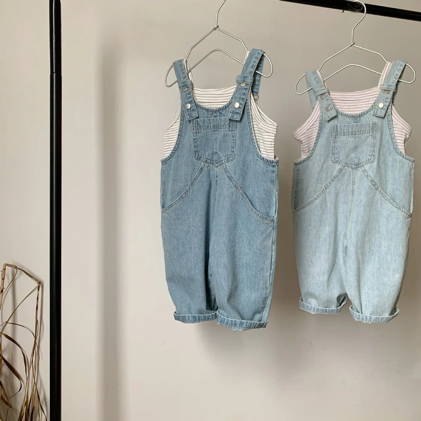 Oversized Denim Overalls