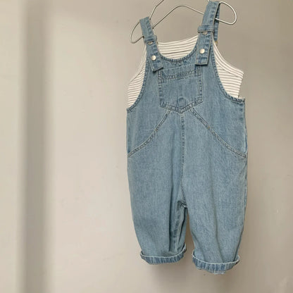 Oversized Denim Overalls