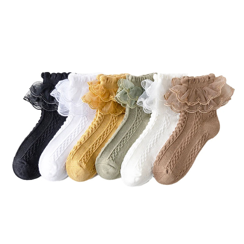 Lace Ruffle Socks