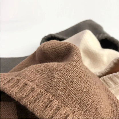 Front Pocket Knit Hooded Sweater