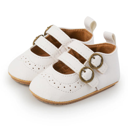 Baby Vintage Double Buckle Crib Shoes