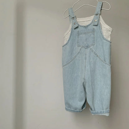 Oversized Denim Overalls