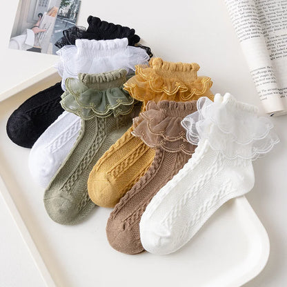 Lace Ruffle Socks